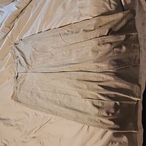 Universal Standard XS black plaid wide leg trousers